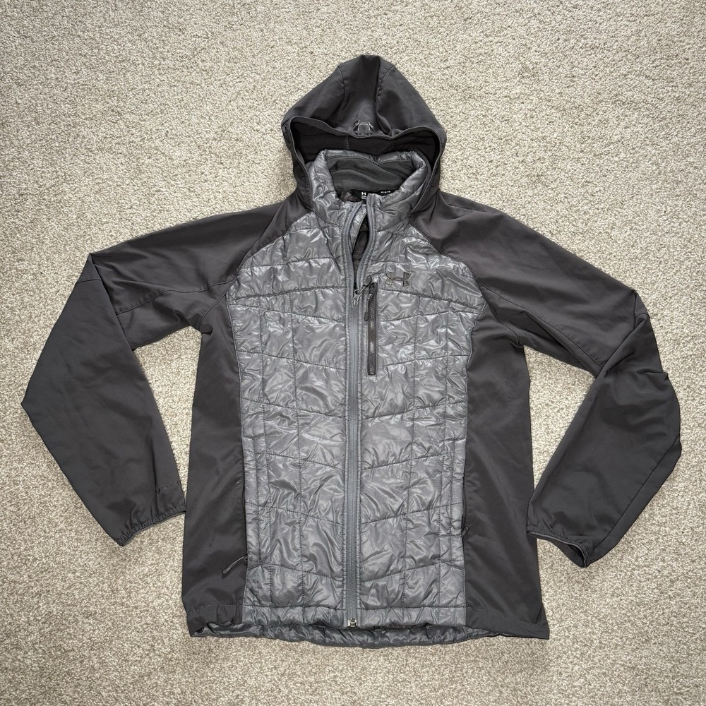 Under Armour ColdGear Storm Puff Jacket Men's Large‎ Hooded Down Light Weight